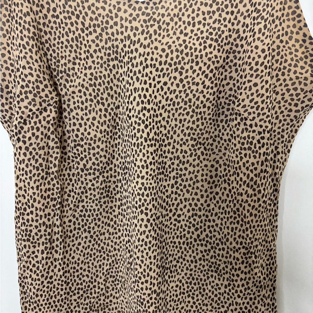 Ann Taylor Strapless Leopard Print Dress - Picture 3 of 7